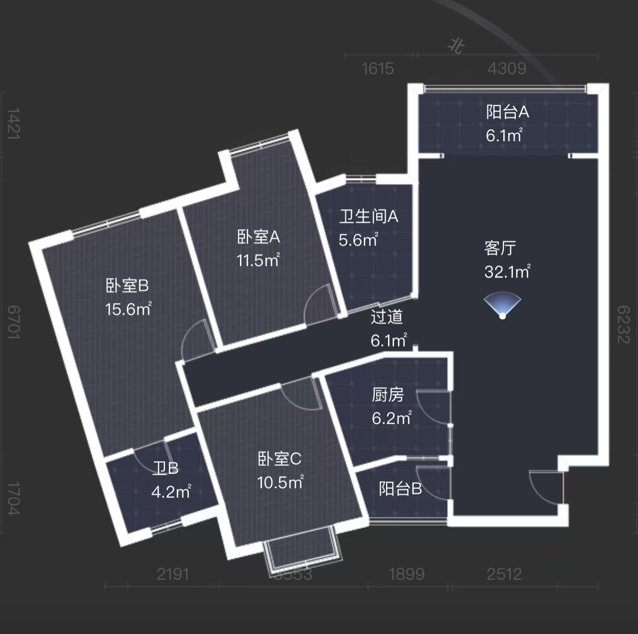 金碧花园  3室2厅2卫   52.80万