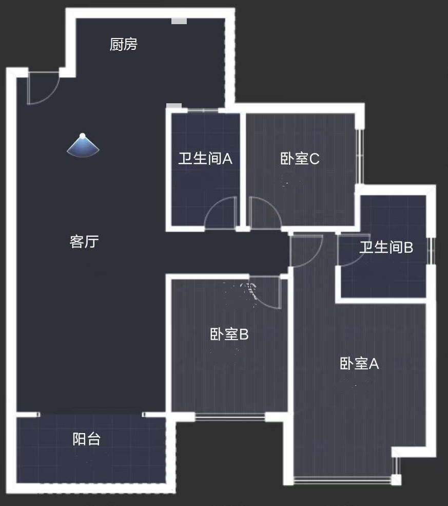 紫金华府  3室2厅2卫   65.00万