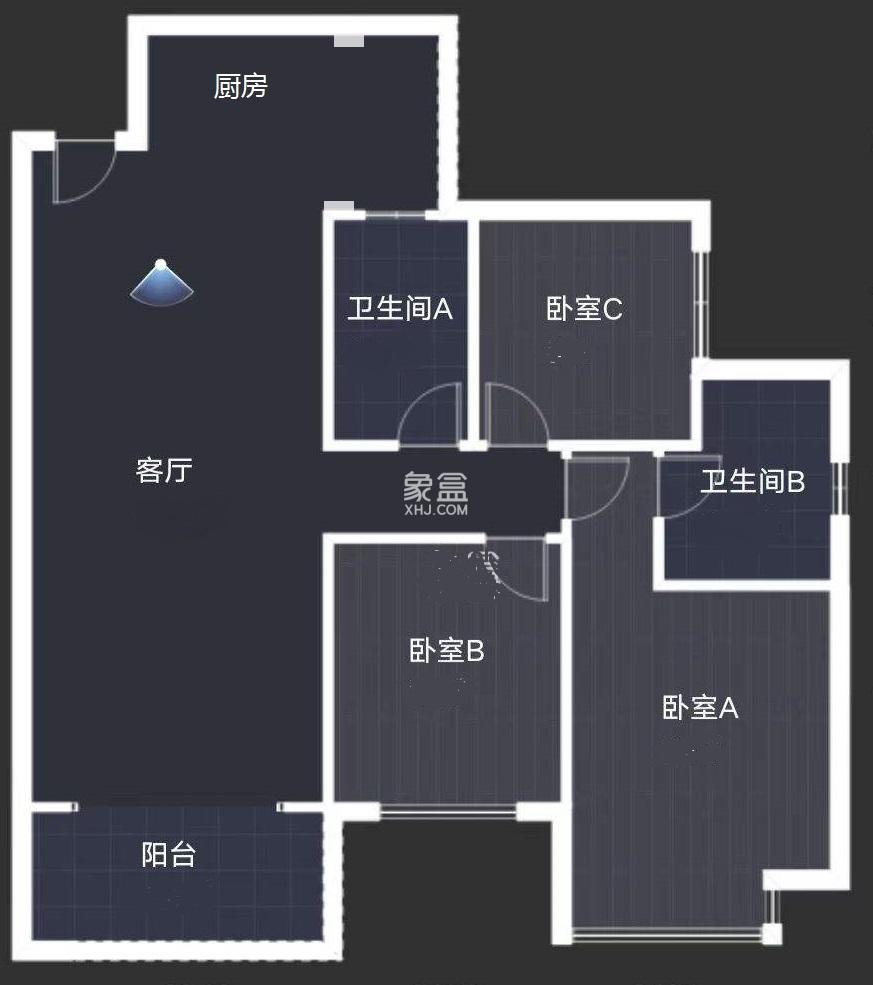 紫金华府  3室2厅2卫    53.0万