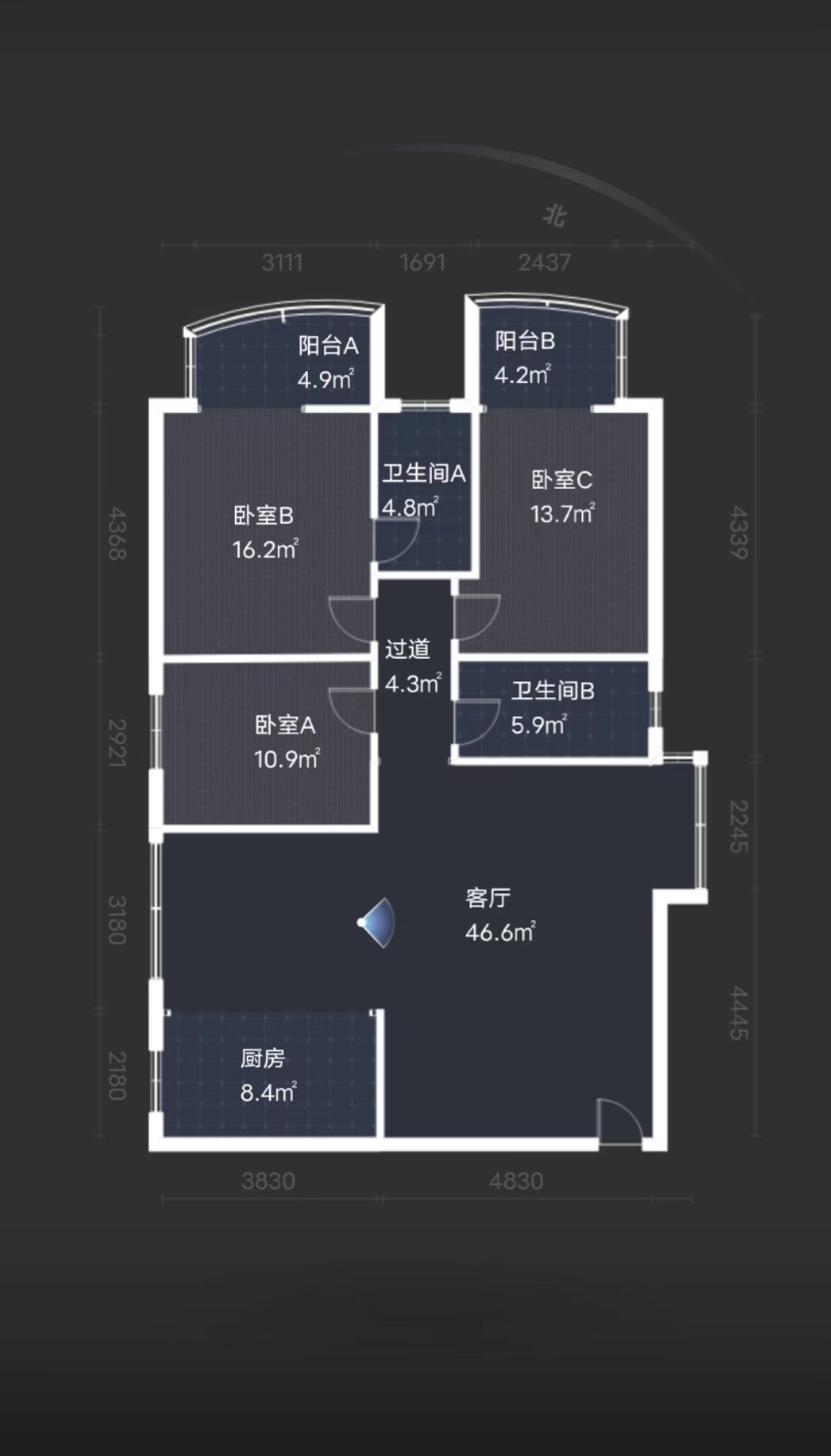 金路大厦  3室2厅2卫   57.80万