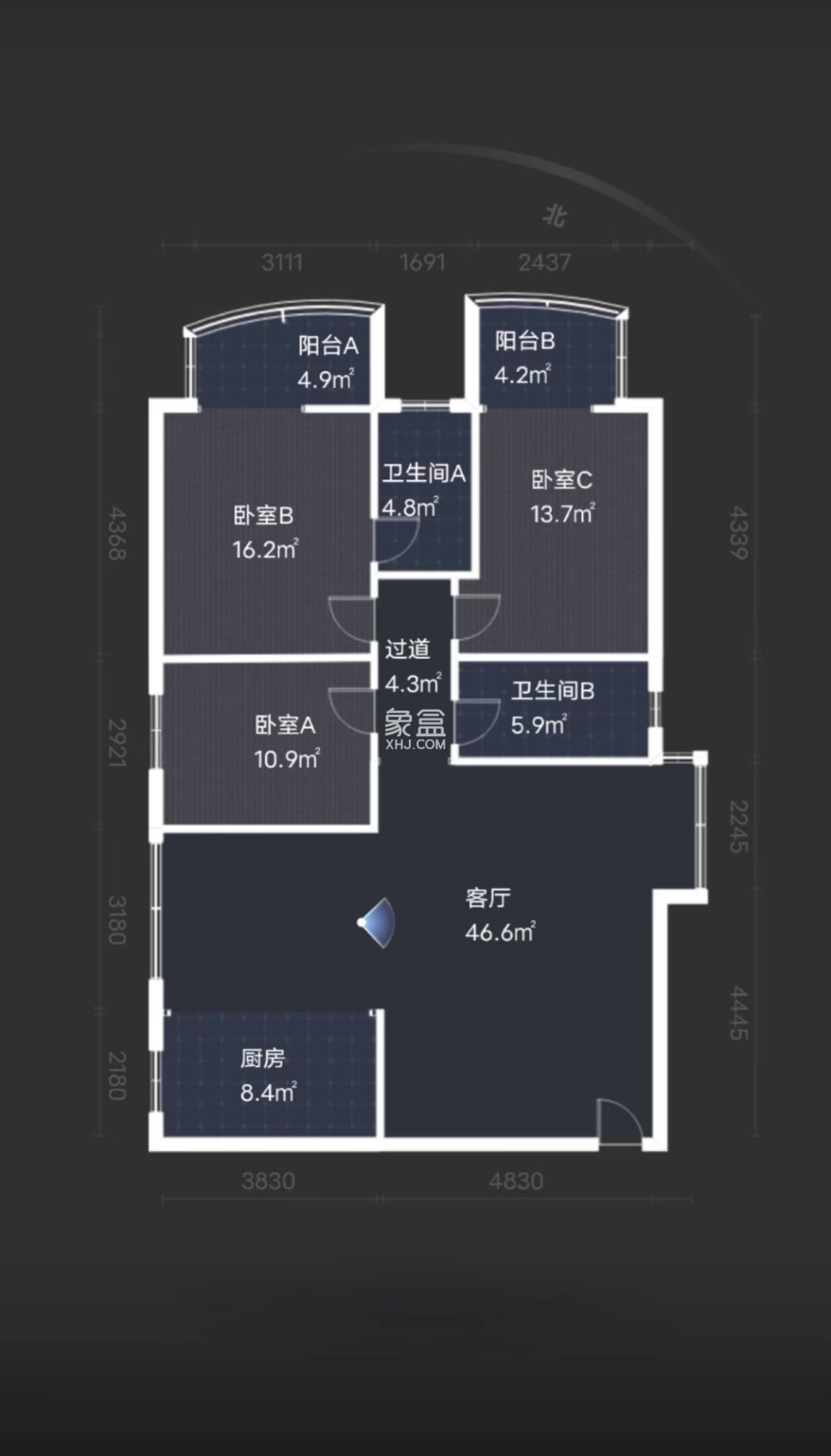 金路大厦  3室2厅2卫   57.80万