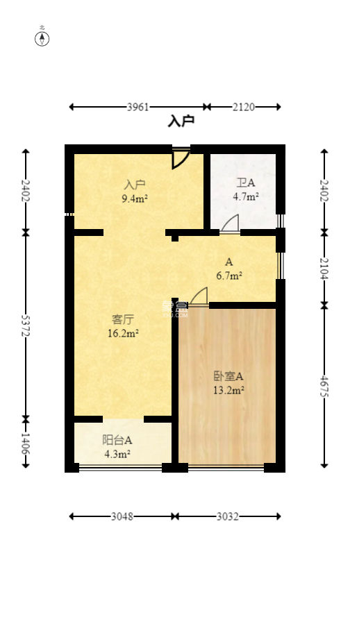保利城（中航城国际社区、郡原美村）  2室2厅1卫   38.00万