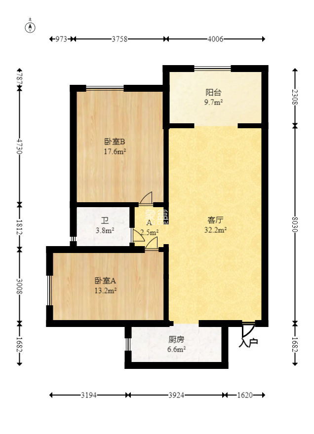 华盛新外滩  2室1厅1卫   118.00万