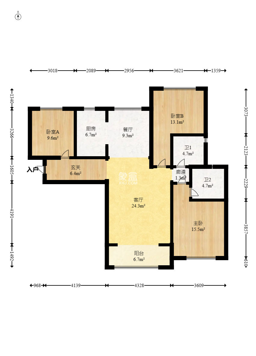 南山十里天池  3室2廳2衛(wèi)   75.00萬