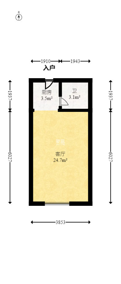 C-park天悦城（紫檀溪苑二期）  1室1厅1卫   35.00万