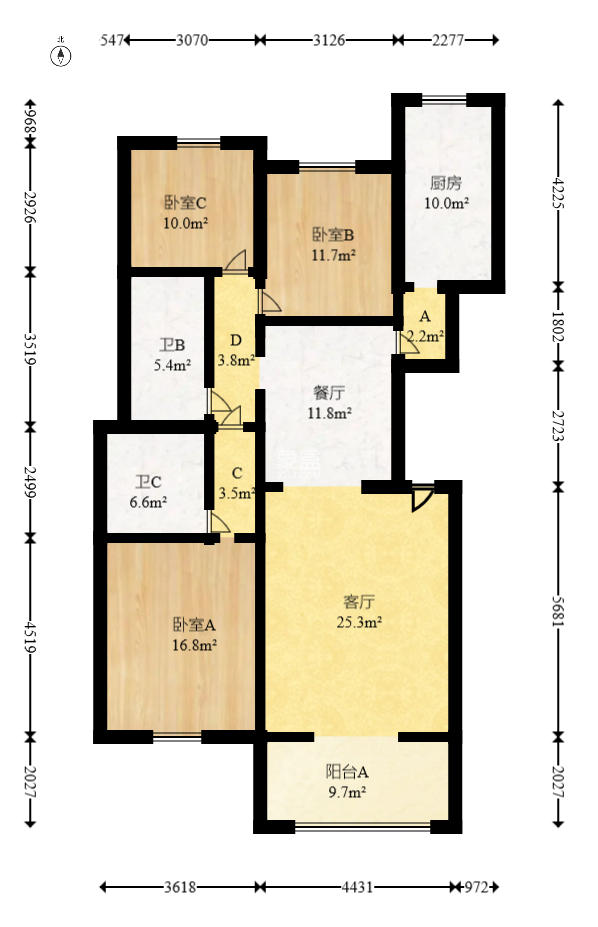 泰禹家园(彩云之翼家园一期、二期、三期)  3室2厅2卫    84.0万 泰禹家园(彩云之翼家园一期、二期、三期)  3室2厅2卫    84.0万户型图