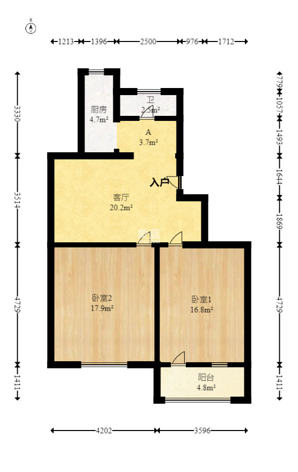 杨家山汽修厂宿舍  2室1厅1卫   40.00万