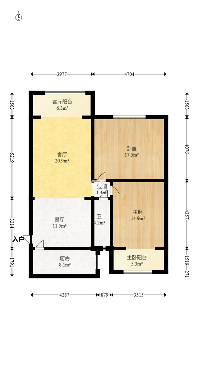 星邮小区  2室2厅1卫    48.0万
