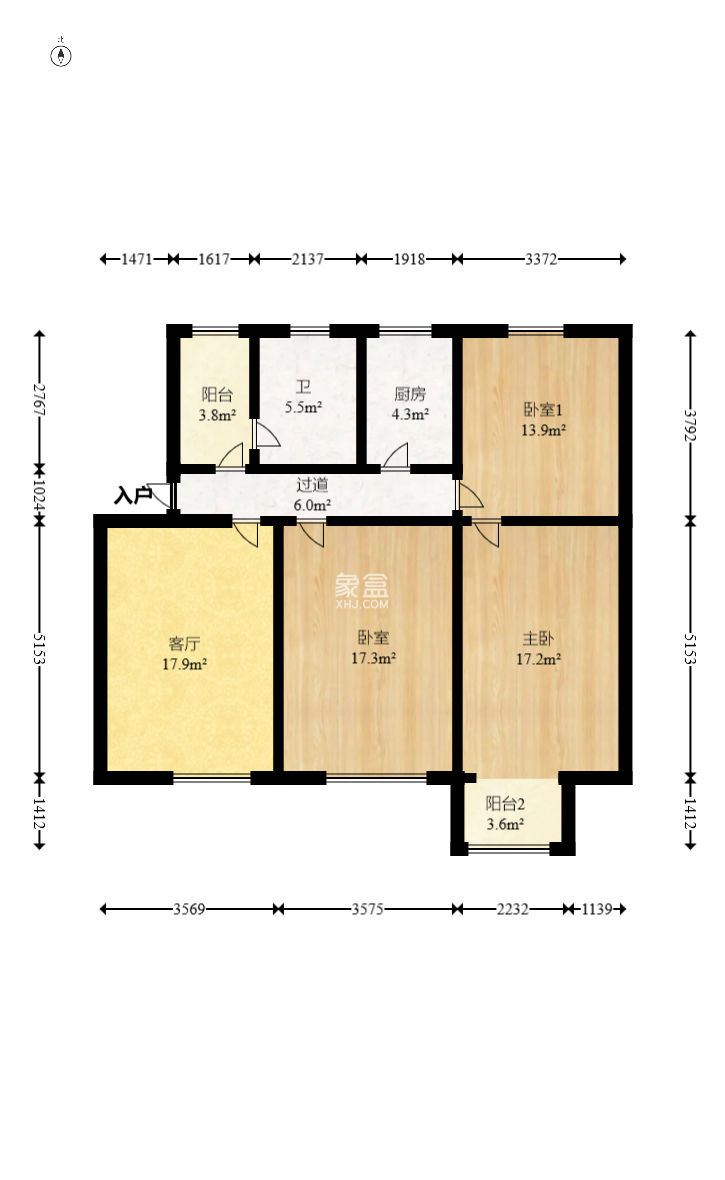 省科技廳機關(guān)二院  3室2廳1衛(wèi)   68.00萬