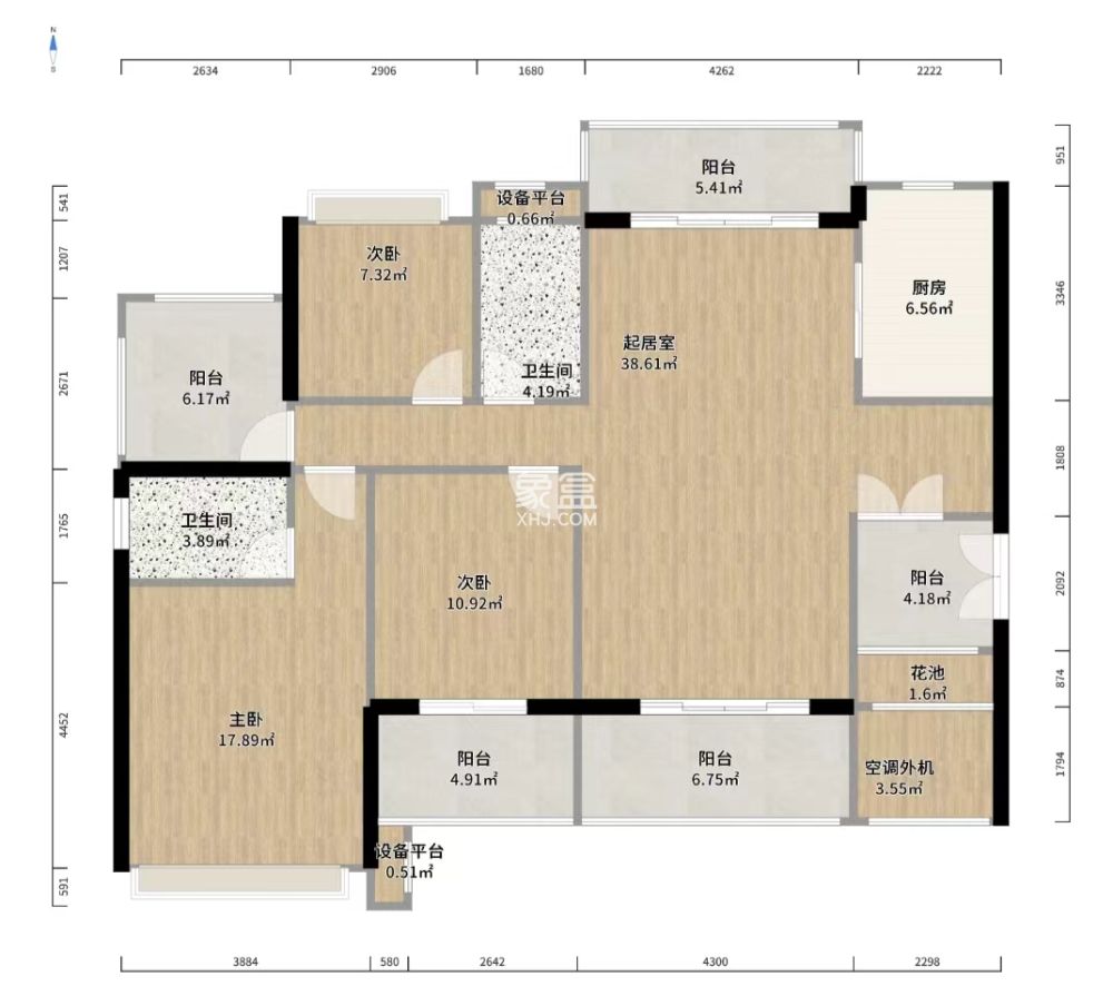 奥园养生城  3室2厅2卫    98.0万