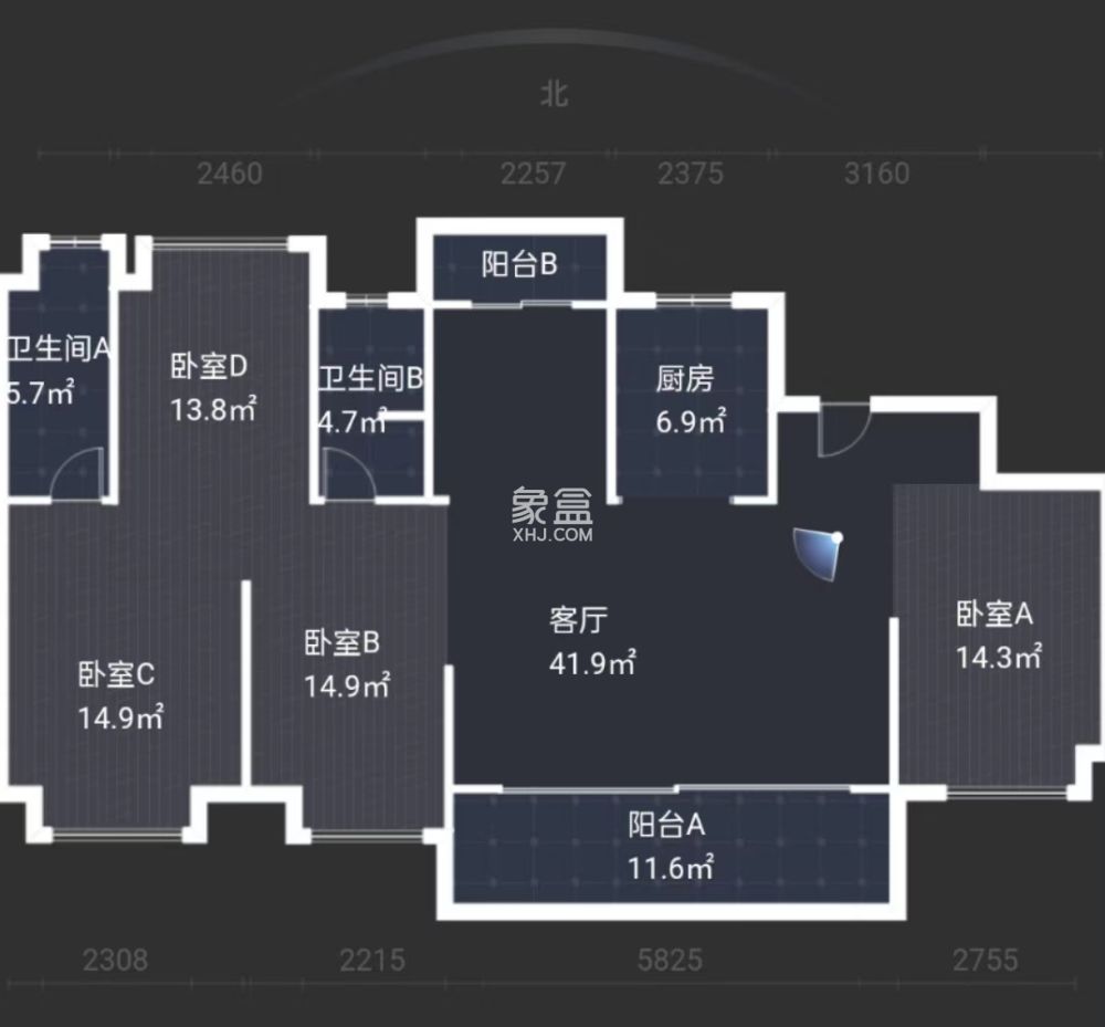 建发央著  4室2厅2卫    136.0万