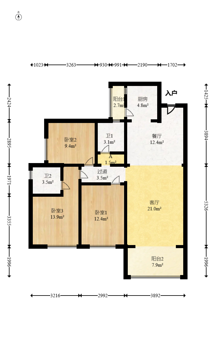 万润滨江天著 1室0厅0卫 118.0万 万润滨江天著 1室0厅0卫 118.0万户型图
