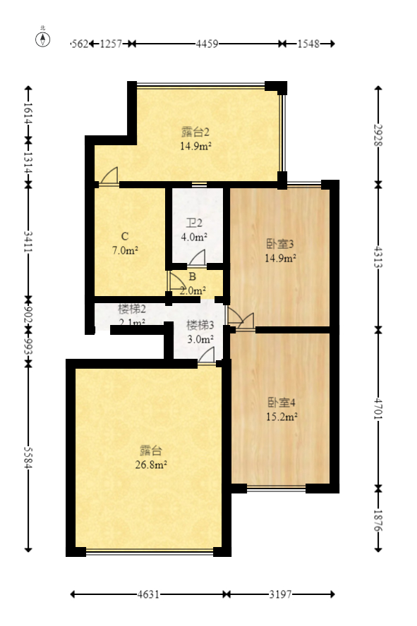 咸嘉新村嘉文苑  5室2厅2卫   108.00万其他