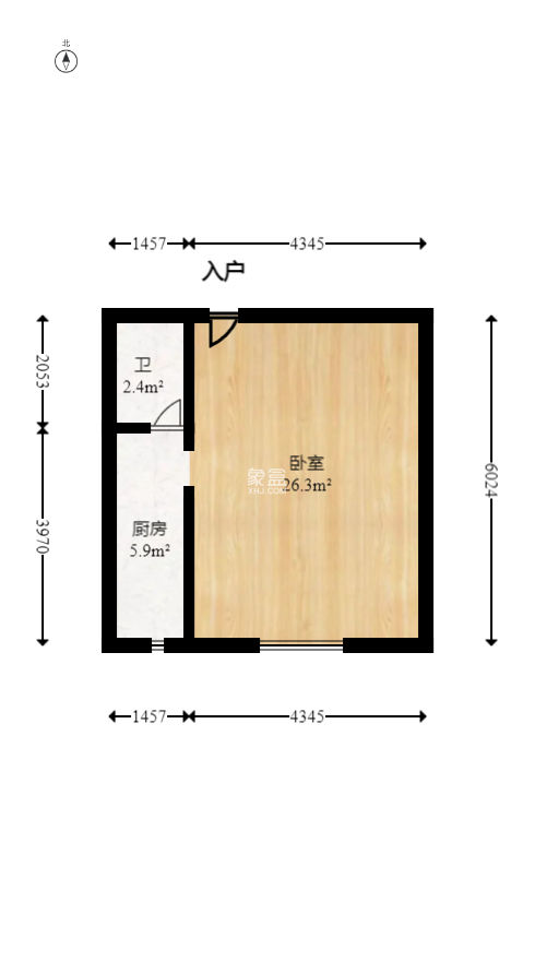 凯轩云顶  1室1厅1卫   28.50万