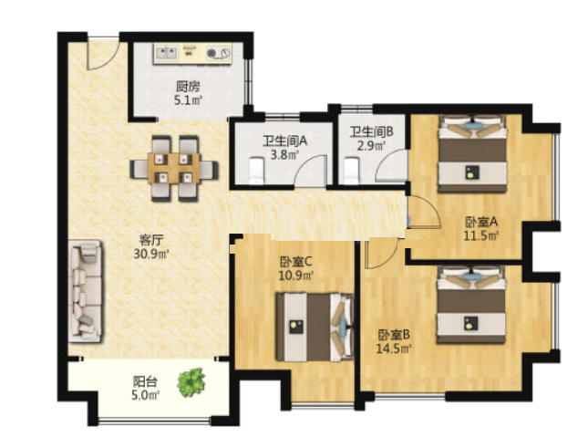 山水洲城华晨第一城  3室2厅2卫    70.0万 山水洲城华晨第一城  3室2厅2卫    70.0万