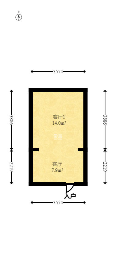 山水湾  1室1厅1卫   12.80万