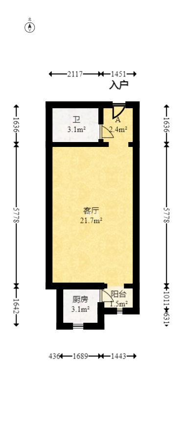 国泰九龙湾  1室1厅1卫    38.8万