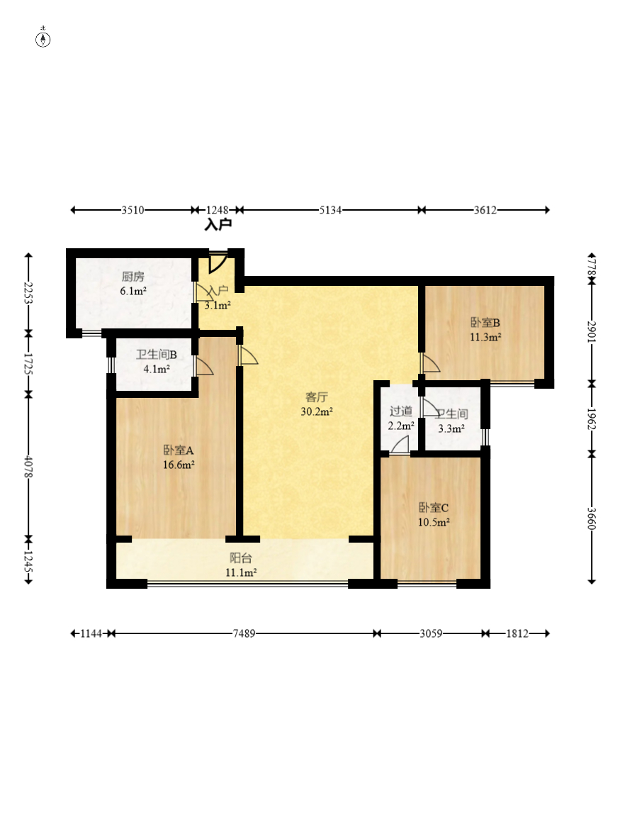 佳兆业云顶梅溪湖(佳兆业梅溪荟) 3室2厅2卫 135.0万 佳兆业云顶梅溪湖(佳兆业梅溪荟) 3室2厅2卫 135.0万户型图