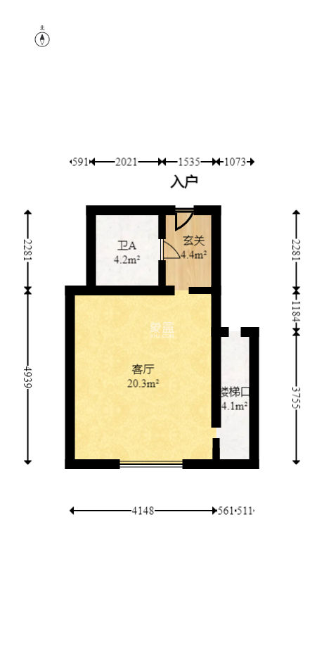 远洋外滩壹号  1室1厅1卫   50.00万