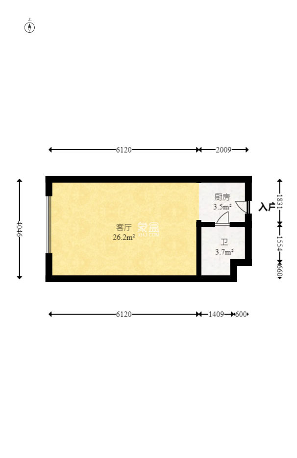 浏阳河畔家园  1室1厅1卫    38.0万