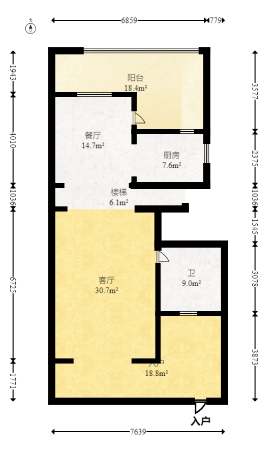 金科东方大院一二六期  5室3厅3卫   350.00万室内图1