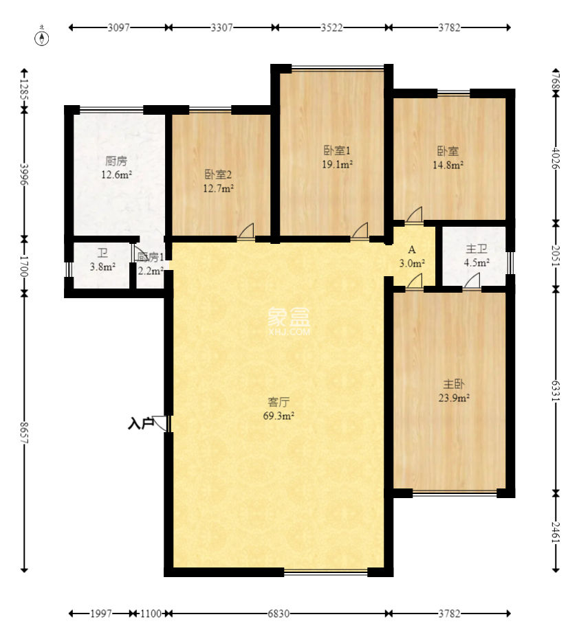 万顺家园  4室1厅1卫   155.00万