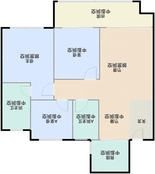 中海学府里  3室2厅2卫   57.00万