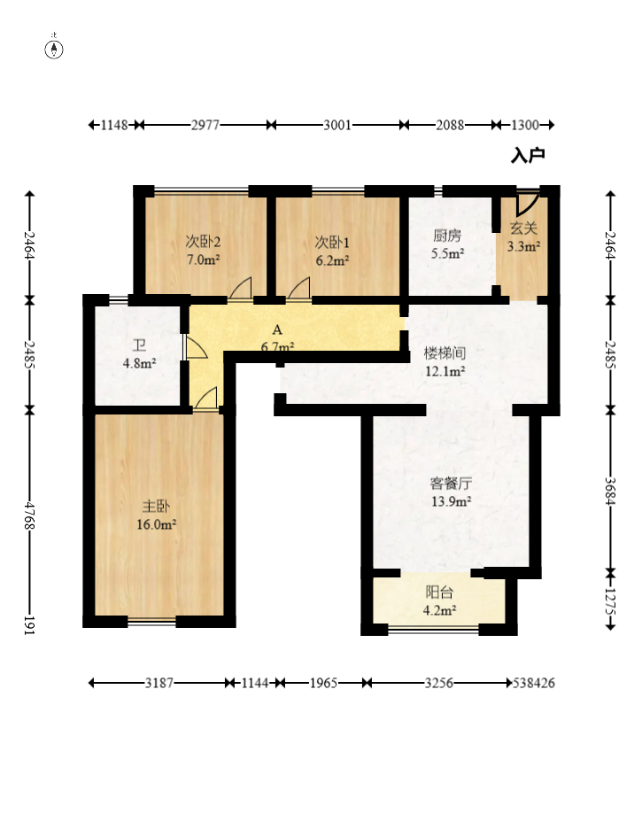 卓越青竹湖 4室2厅2卫 69.8万 卓越青竹湖 4室2厅2卫 69.8万户型图