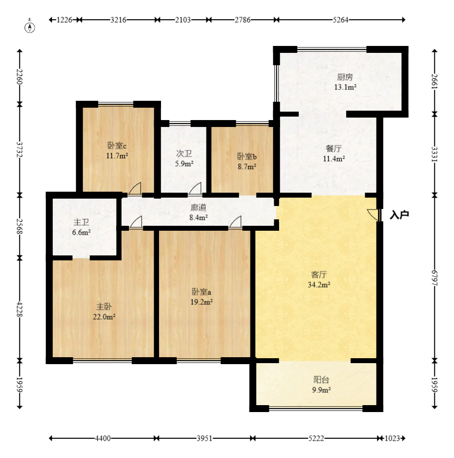 上实望府里 1室0厅0卫 95.0万 上实望府里 1室0厅0卫 95.0万户型图