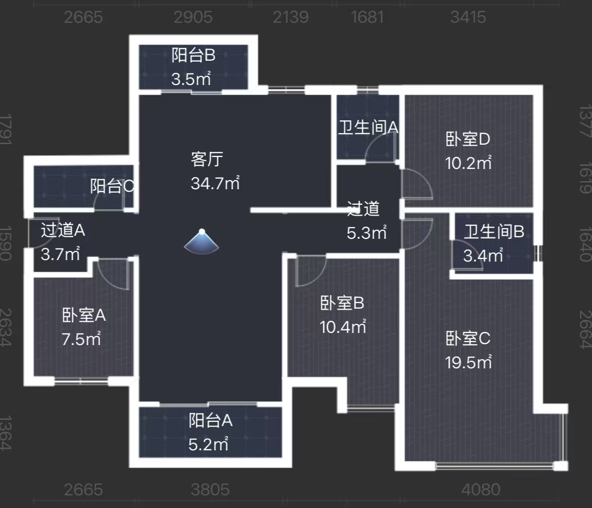 蓝溪谷 4室2厅2卫 68.8万 蓝溪谷 4室2厅2卫 68.8万室内图