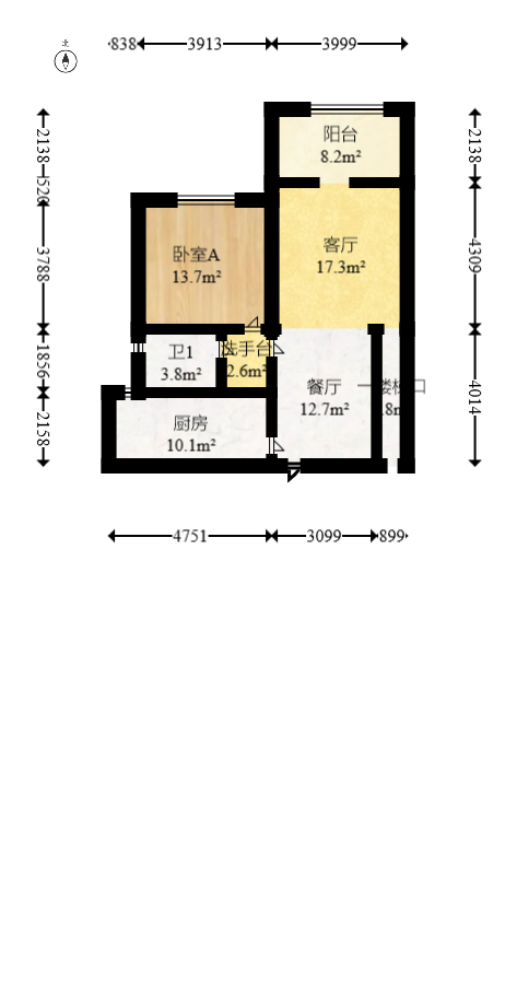 邦盛水岸御园  4室2厅2卫   85.00万室内图1