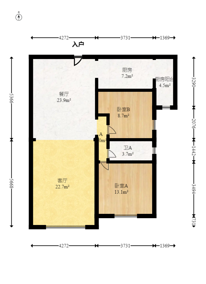 德润园  2室2厅1卫    68.0万室内图1