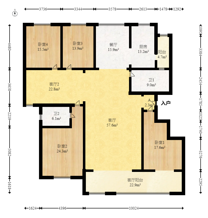 天心金桂园住宅小区  5室2厅2卫    172.0万 天心金桂园住宅小区  5室2厅2卫    172.0万户型图