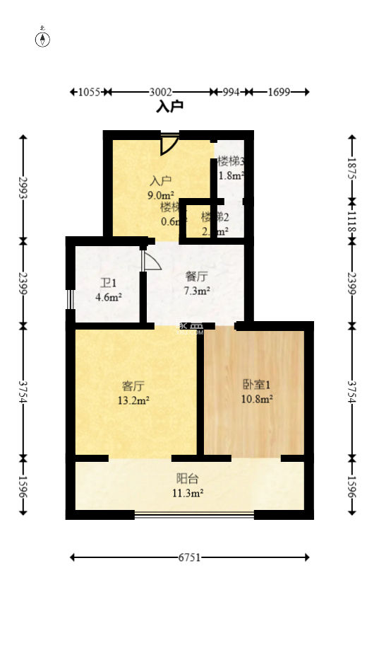 明昇壹城（明昇时代广场）二期  3室2厅2卫    145.0万