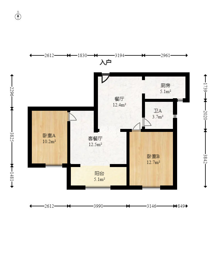 天骄福邸  2室2厅1卫   91.80万