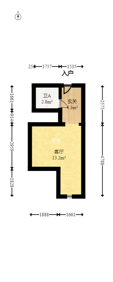 麓江春  2室2厅1卫   62.00万