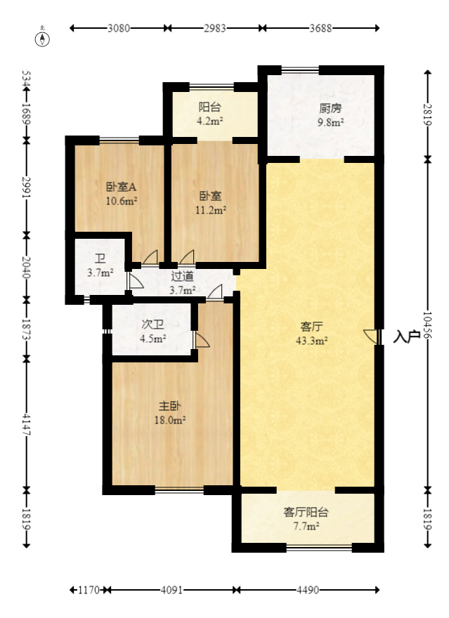 尚城 1室0厅0卫 112.0万 尚城 1室0厅0卫 112.0万户型图