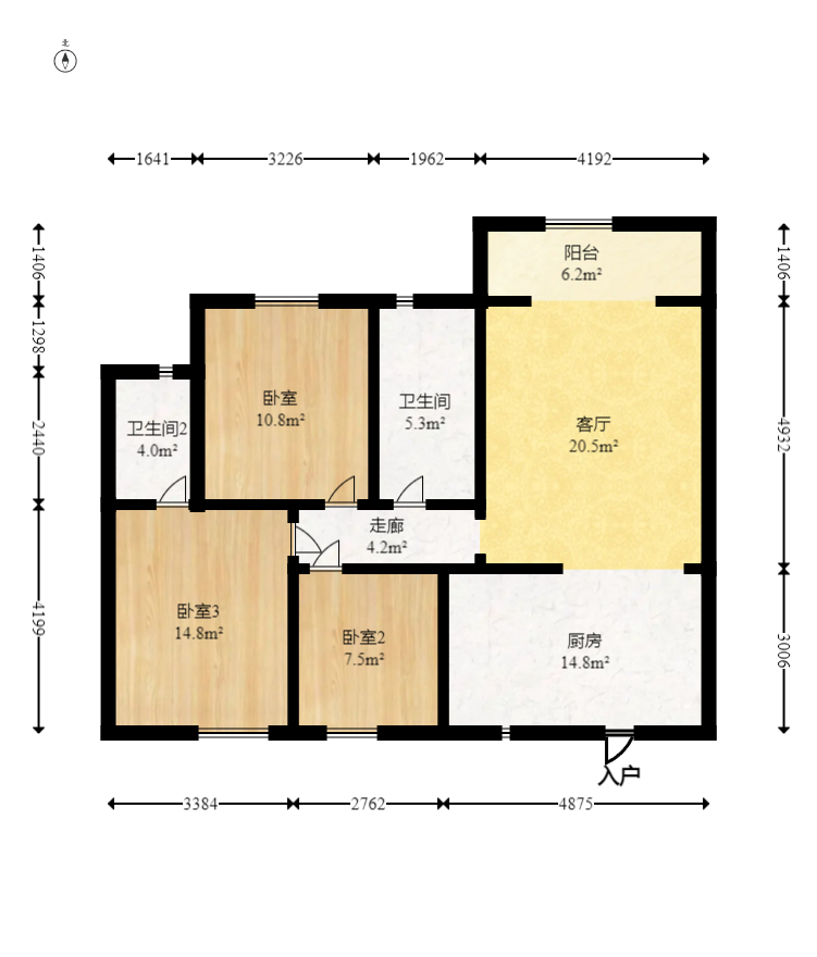 未来蜂巢  3室2厅2卫    45.8万 未来蜂巢  3室2厅2卫    45.8万户型图
