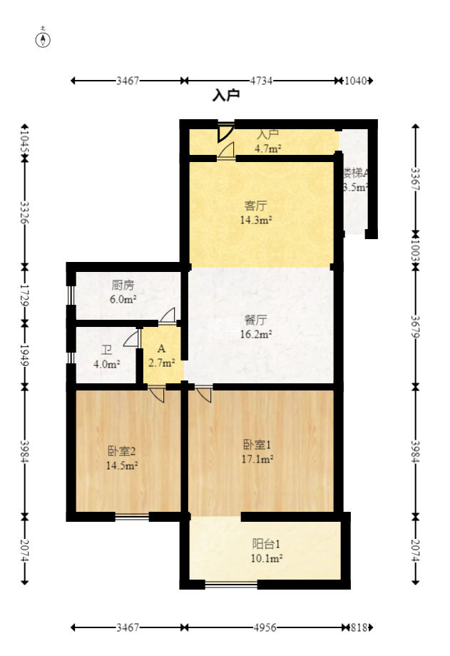 安泰新村  4室2厅2卫   65.00万