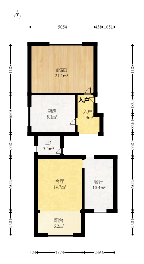 富绿新村  4室2厅2卫   59.00万室内图1