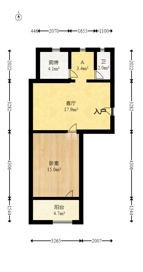 枫林小区  1室1厅1卫   36.00万