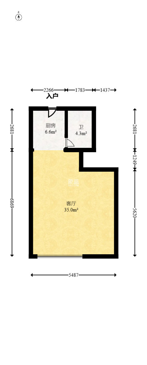 振业城三期  2室1厅1卫   78.00万