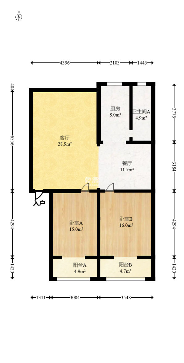天心区政府机关宿舍  2室2厅1卫   82.00万