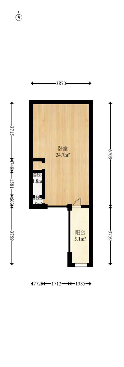 他城（天鸿时代公寓）  1室1厅1卫   32.00万其他