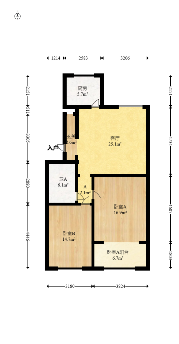 德润园  4室2厅2卫   63.80万室内图1
