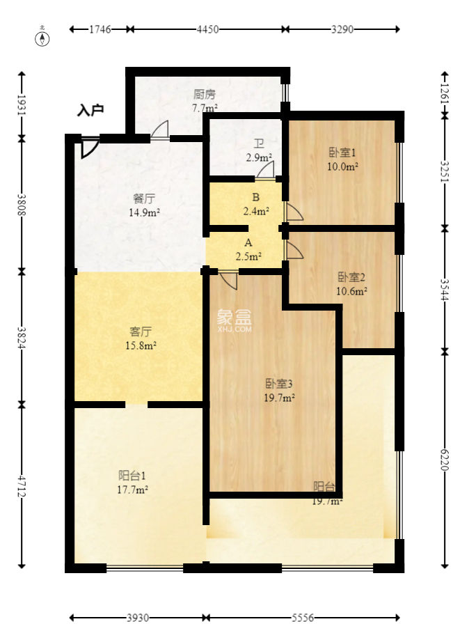 勤诚达新界  3室2厅1卫   92.00万