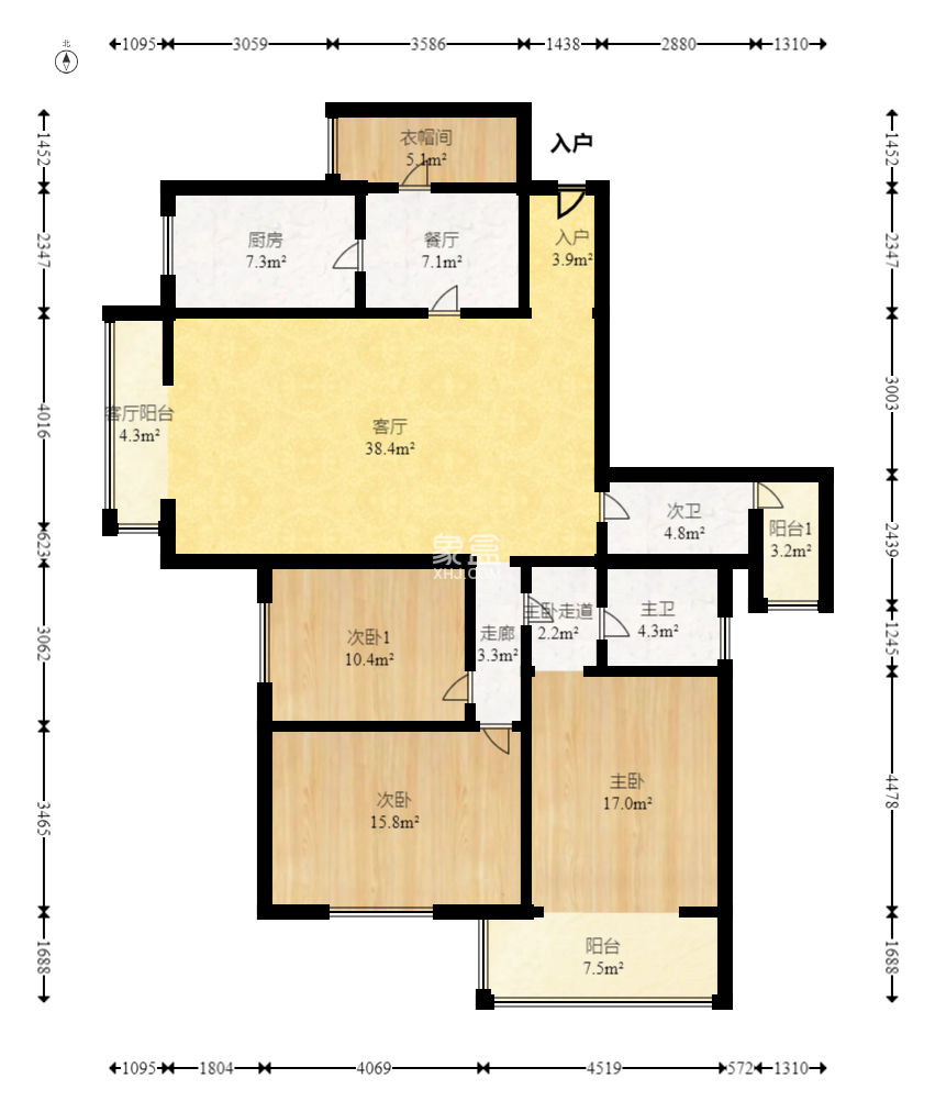 怡景苑  4室2厅2卫   258.00万