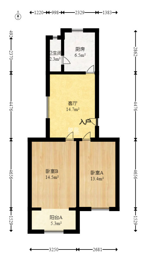 书院路散盘  2室1厅1卫   49.00万