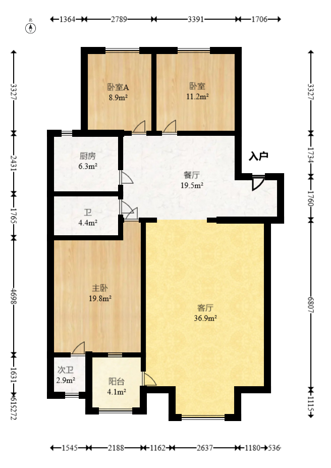 欣安小区  3室2厅1卫    49.8万 欣安小区  3室2厅1卫    49.8万户型图