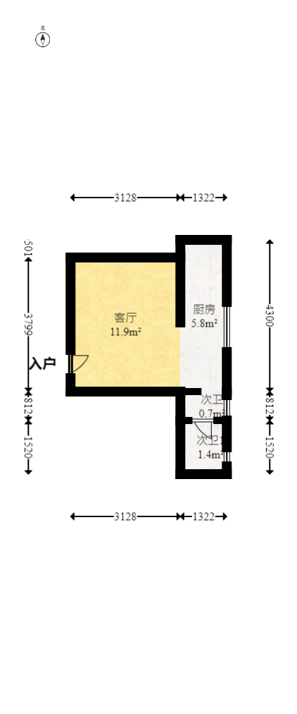 西城别院  2室1厅1卫   72.00万室内图1